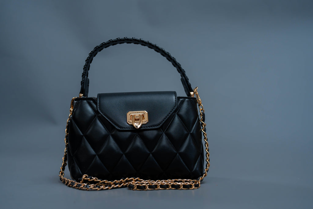 Braided Strap Top Handle Bag