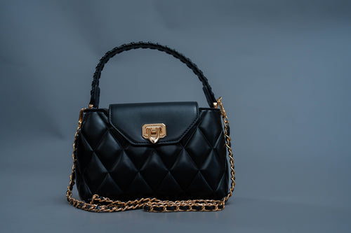 Braided Strap Top Handle Bag