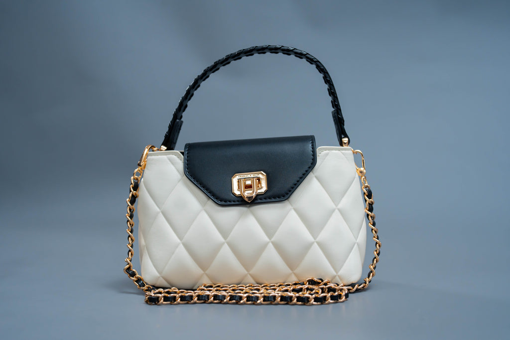 Braided Strap Top Handle Bag