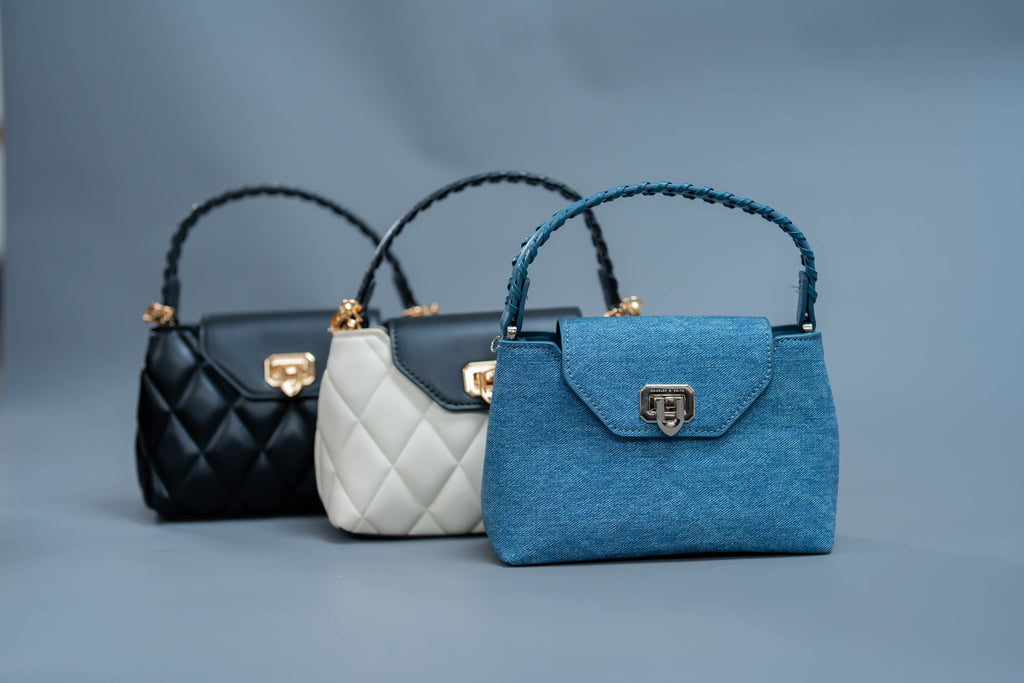 Braided Strap Top Handle Bag