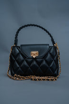 Braided Strap Top Handle Bag