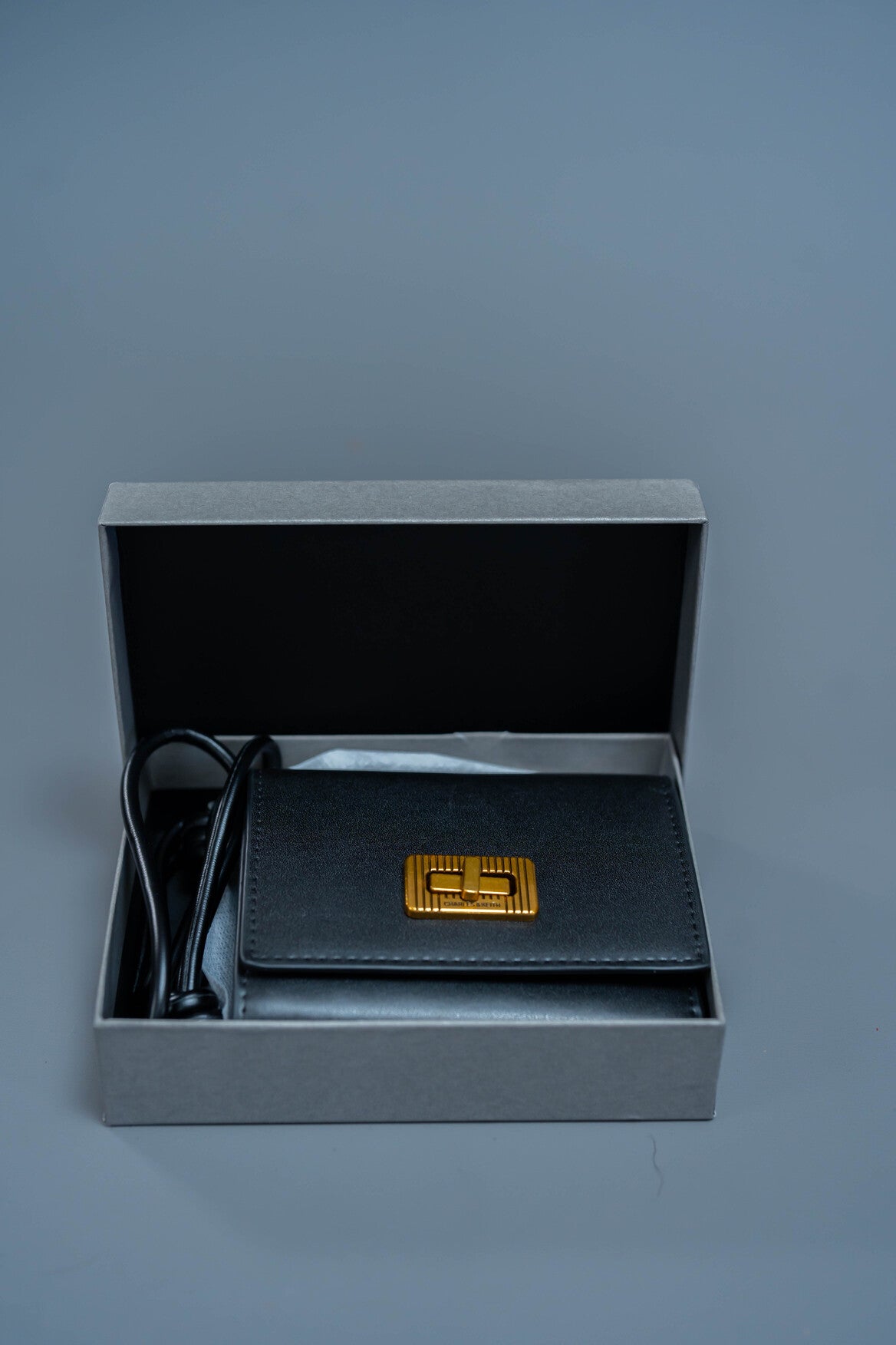 Edna Turn Lock Strap Wallet