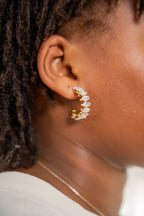 Vera Crystal Hoops