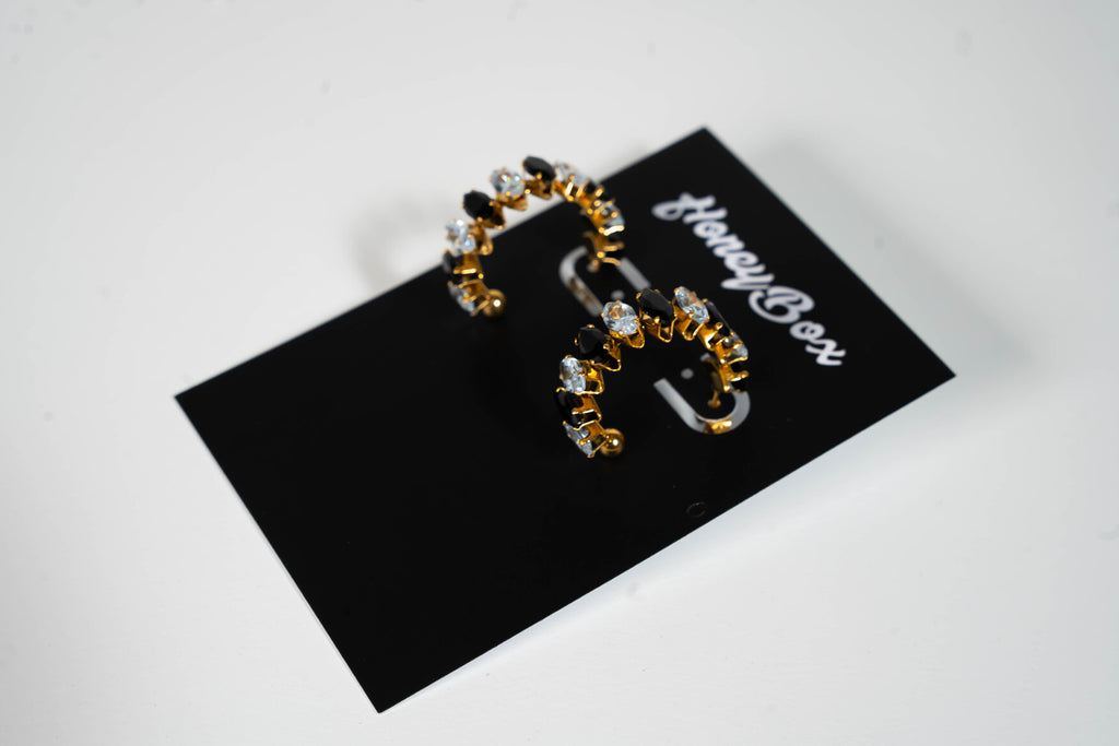 Vera Crystal Hoops