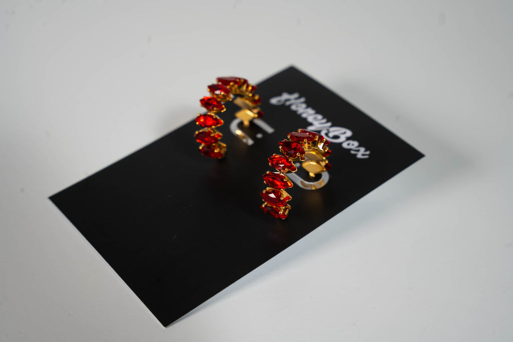 Vera Crystal Hoops