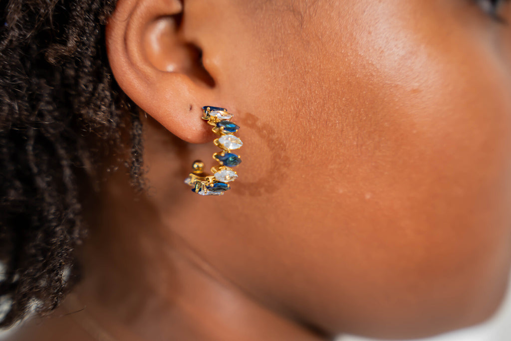 Vera Crystal Hoops