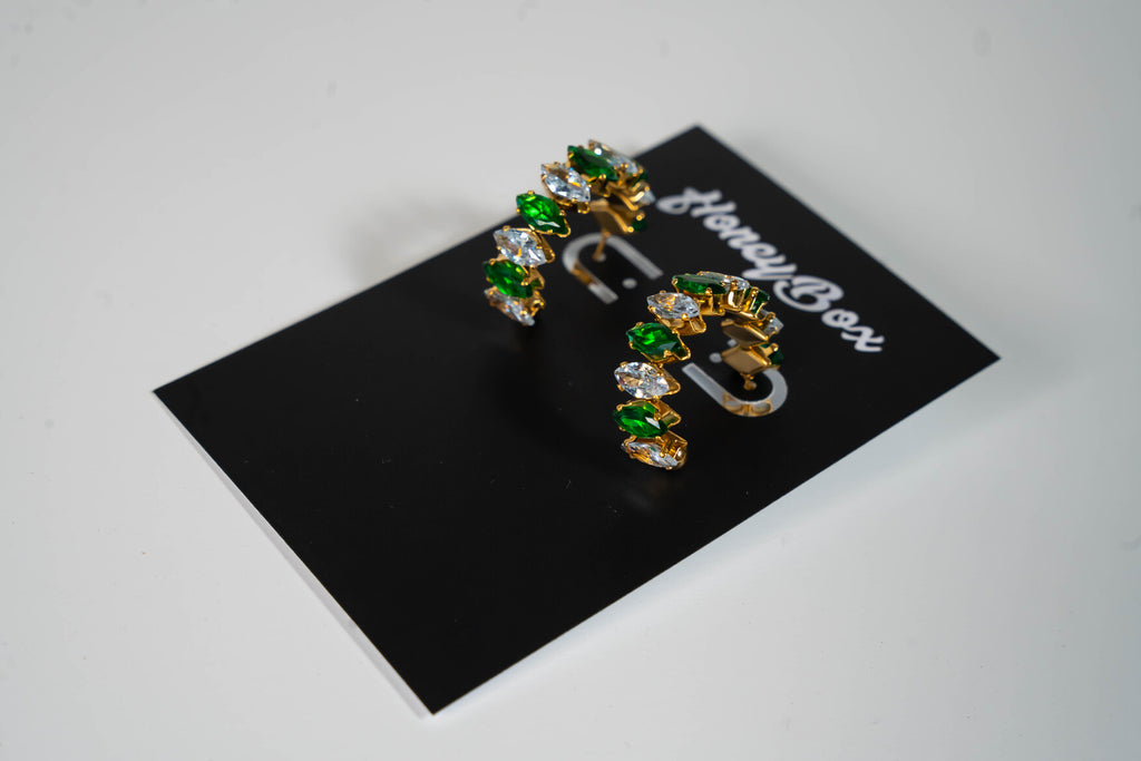 Vera Crystal Hoops